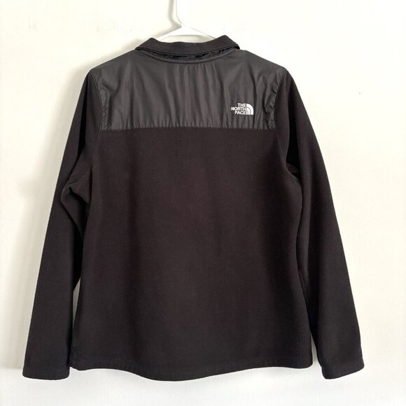 The North Face Black 1/2 Zip Fleece Pullover Jacket Women’s Size Large - Picture 7 of 8